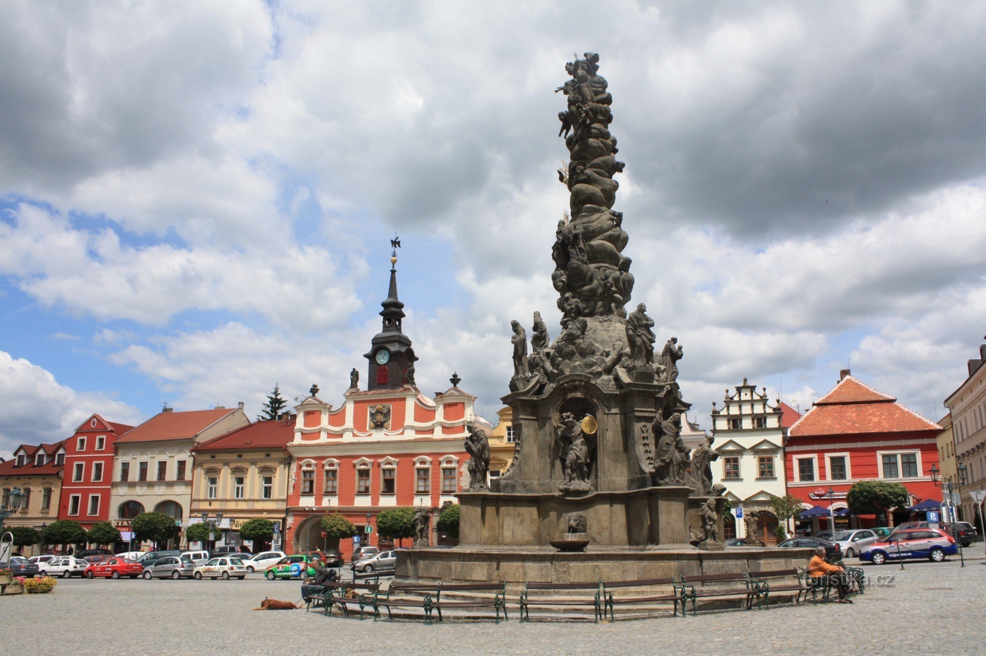 Chrudim - column of the Transfiguration of the Lord