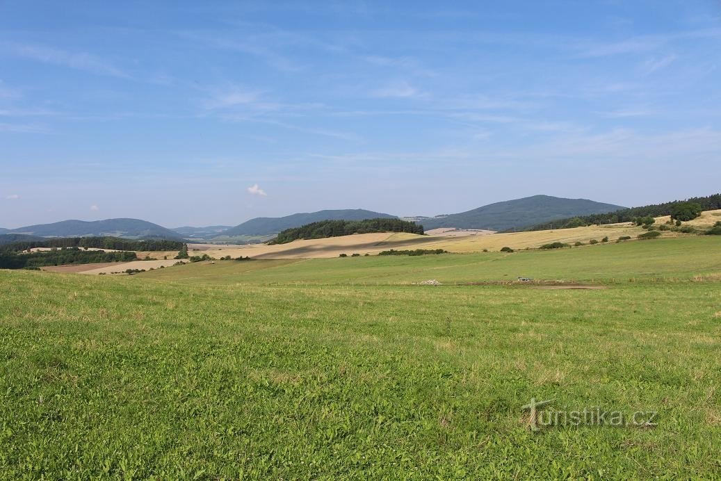 Chudenická vrchovina, od Doubrave do Běleča