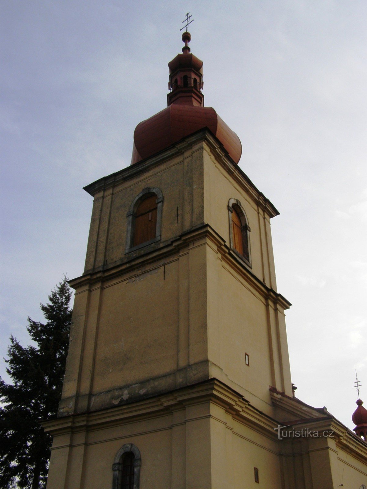 Chvalkovice - Szent István-templom. Liliom