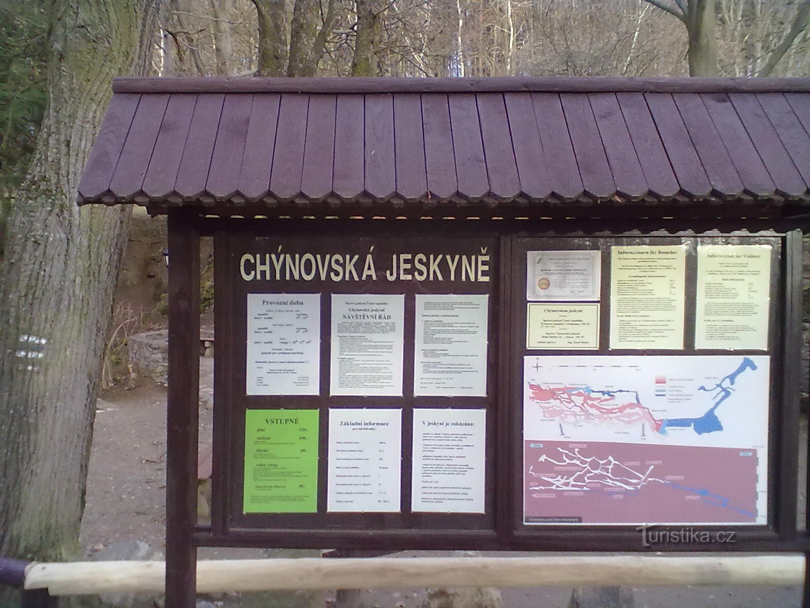 Chýnovská jeskyně - the most significant and extensive karst formation in South Bohemia.