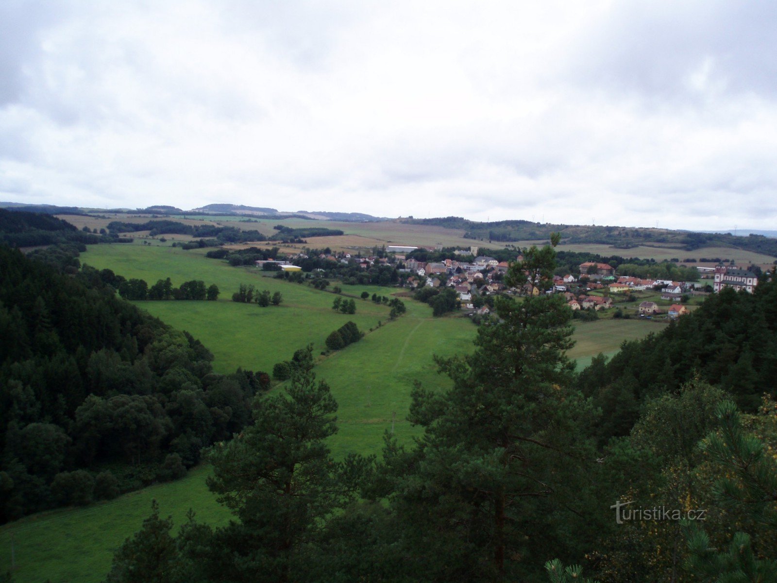 Hütten vom Aussichtspunkt