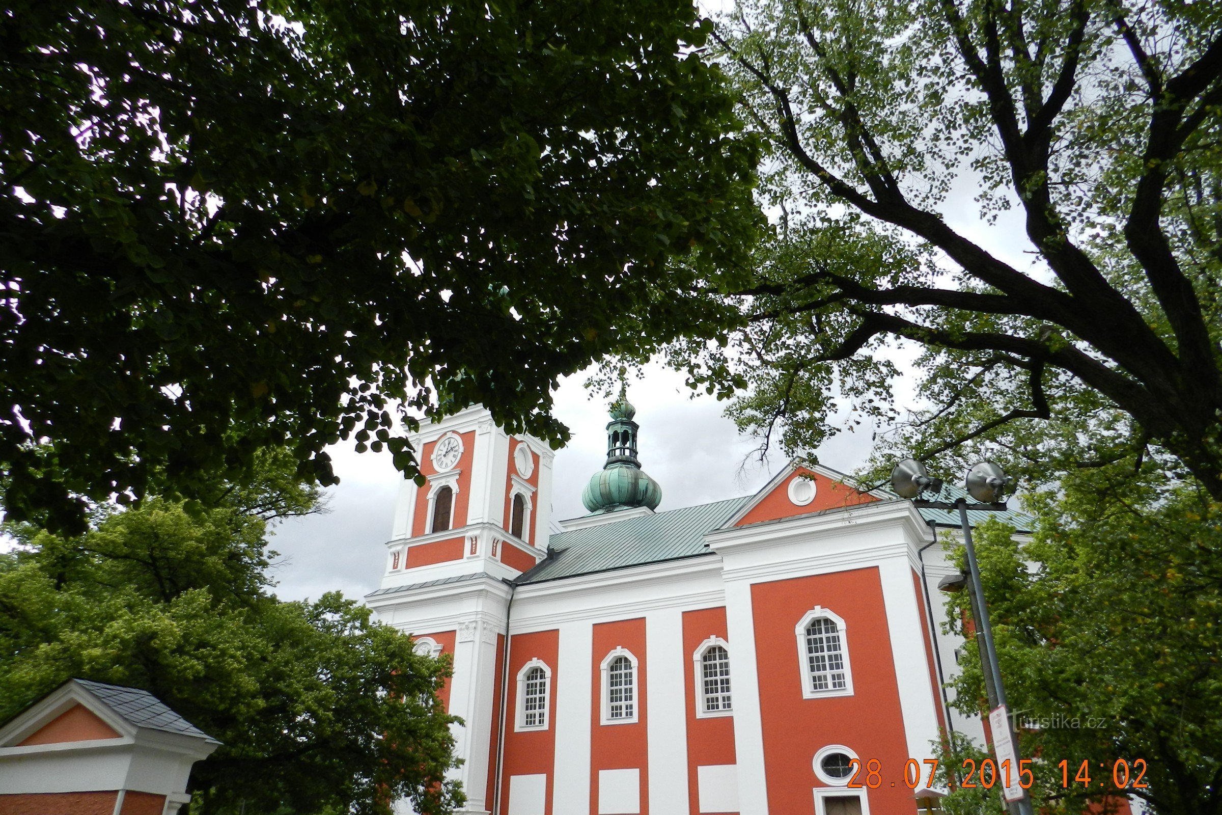 Cvilín - pilgrimage church PMSedmibolestné, empire chapel in the vicinity - spiritual center of Silesia