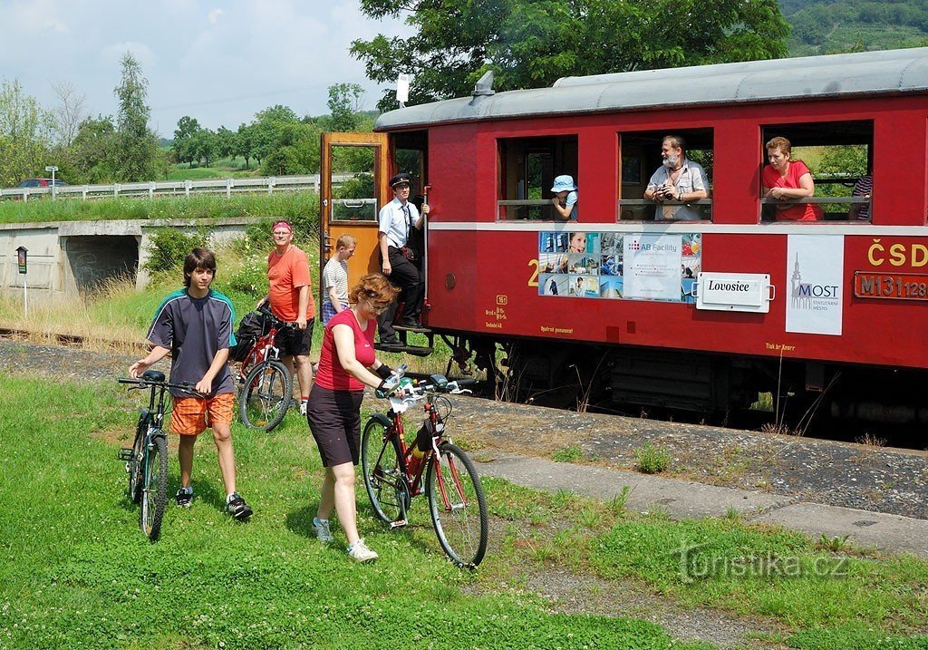 Radfahrer in Třebenice