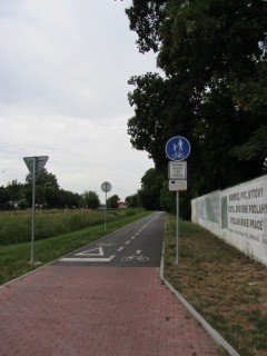 Fietspad Prostějov - Kostelec na Hané