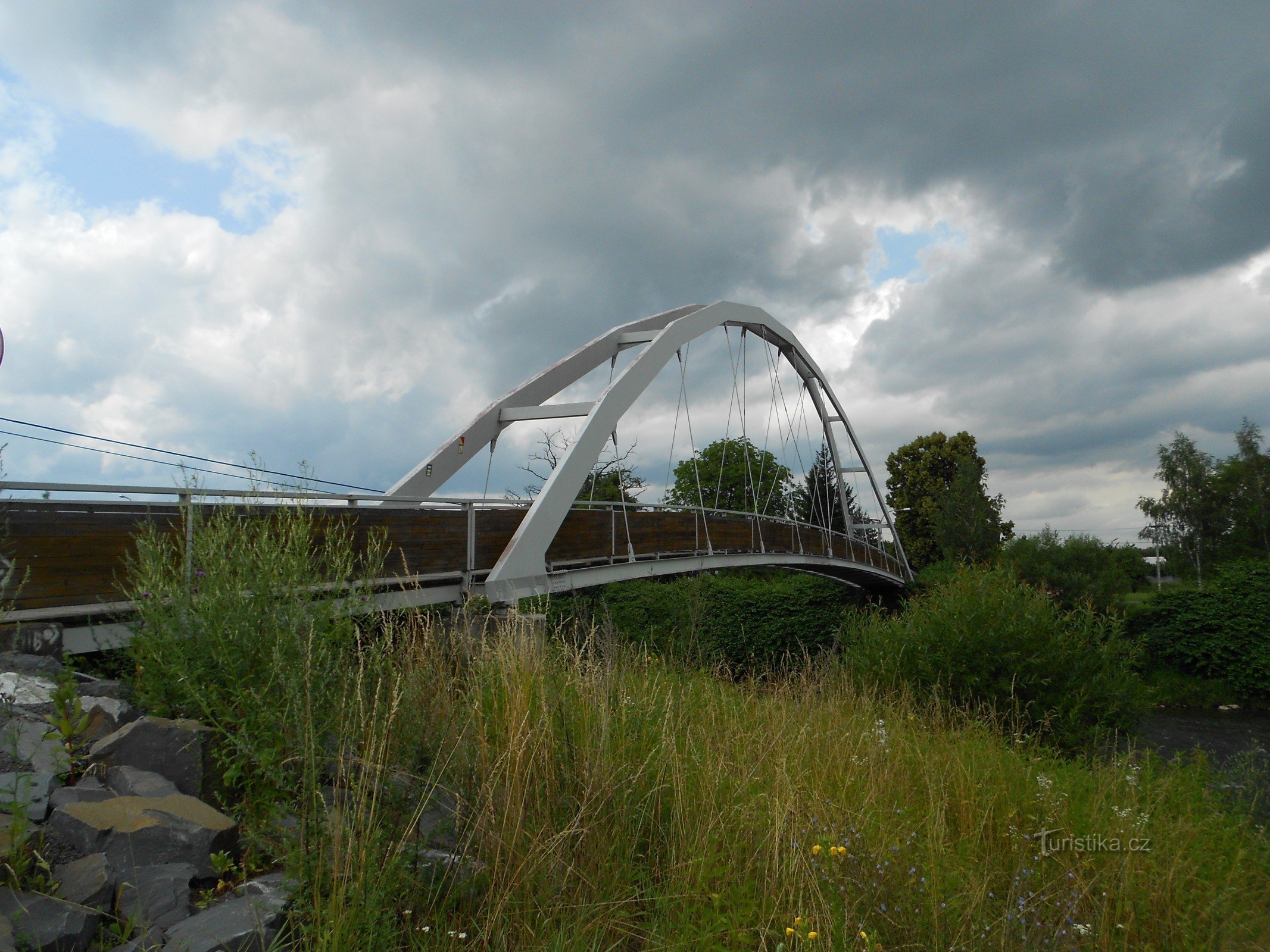 Puente ciclista sobre Bečva