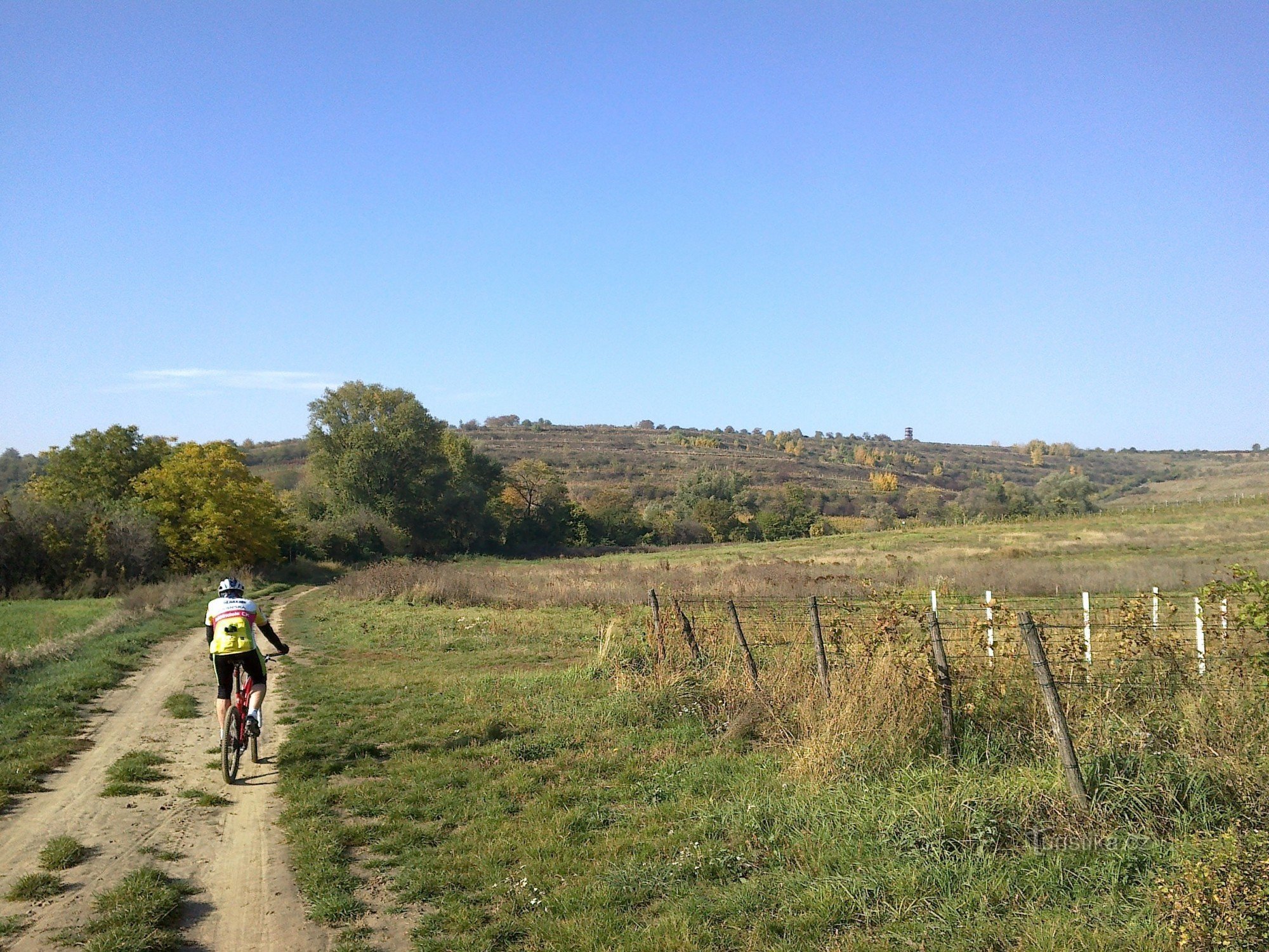 Fietspad naar Bořeticy.