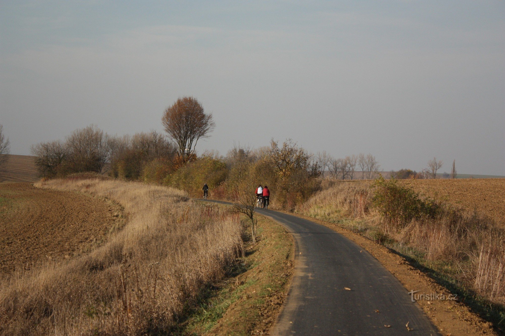 从 Koválovice 到 Tištín 的自行车道