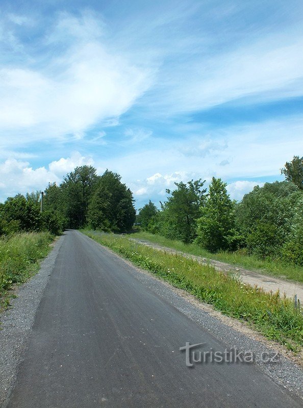 Trasa rowerowa, odcinek Paskov – Sviadnov