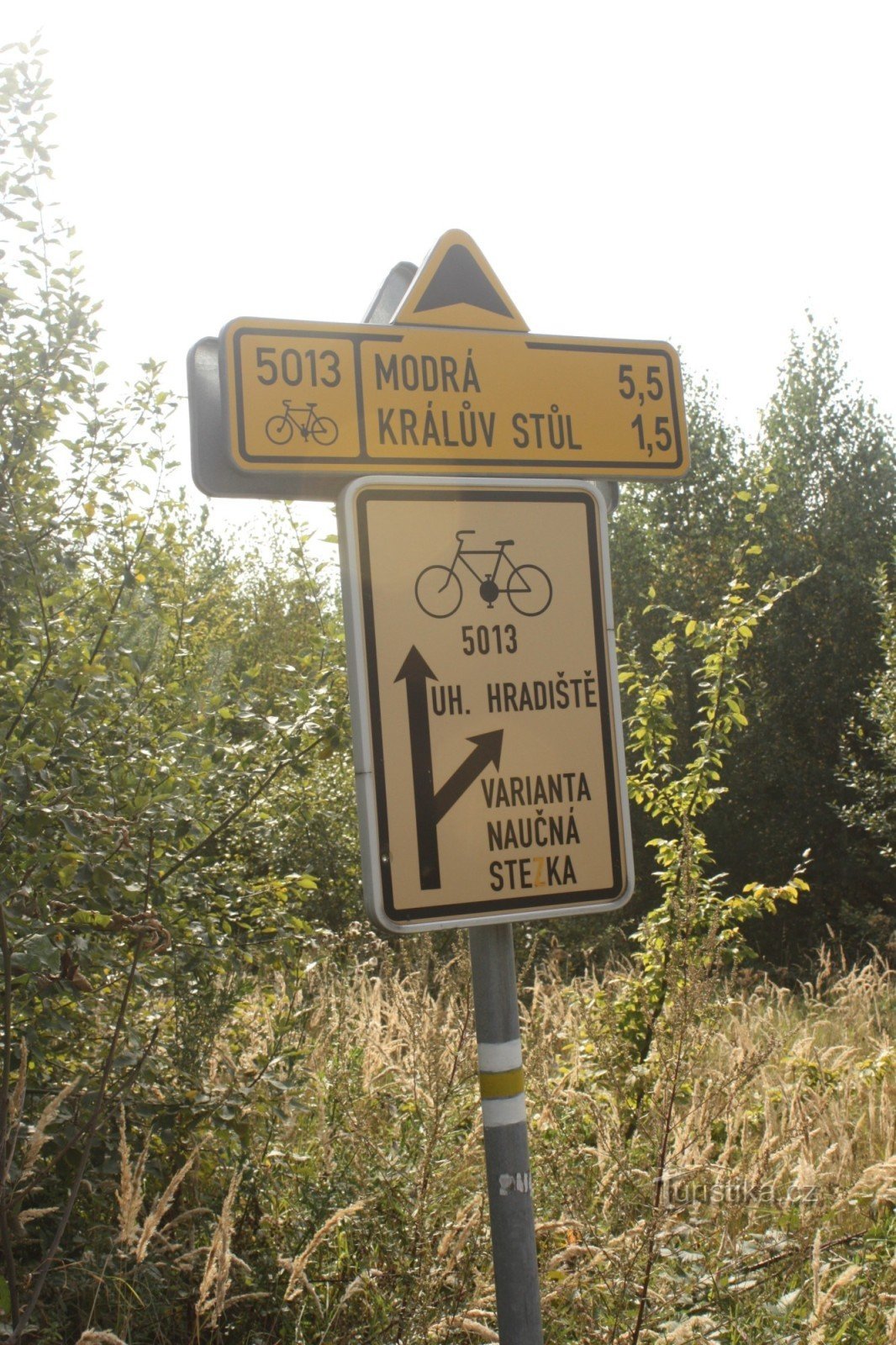 Cycle routes in Chřibe - guide