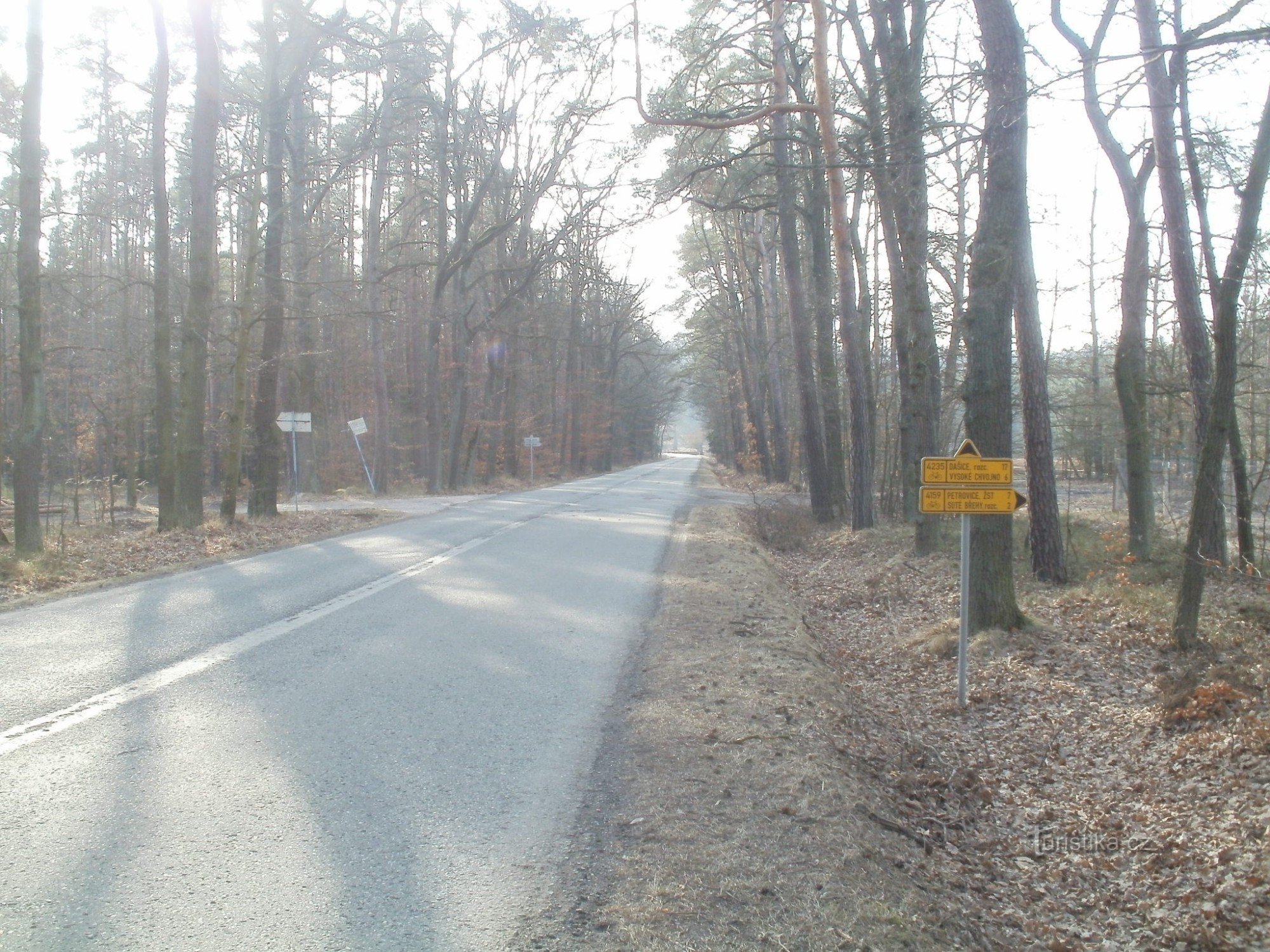 jonction cyclable près d'Albrechtice nad Orlicí