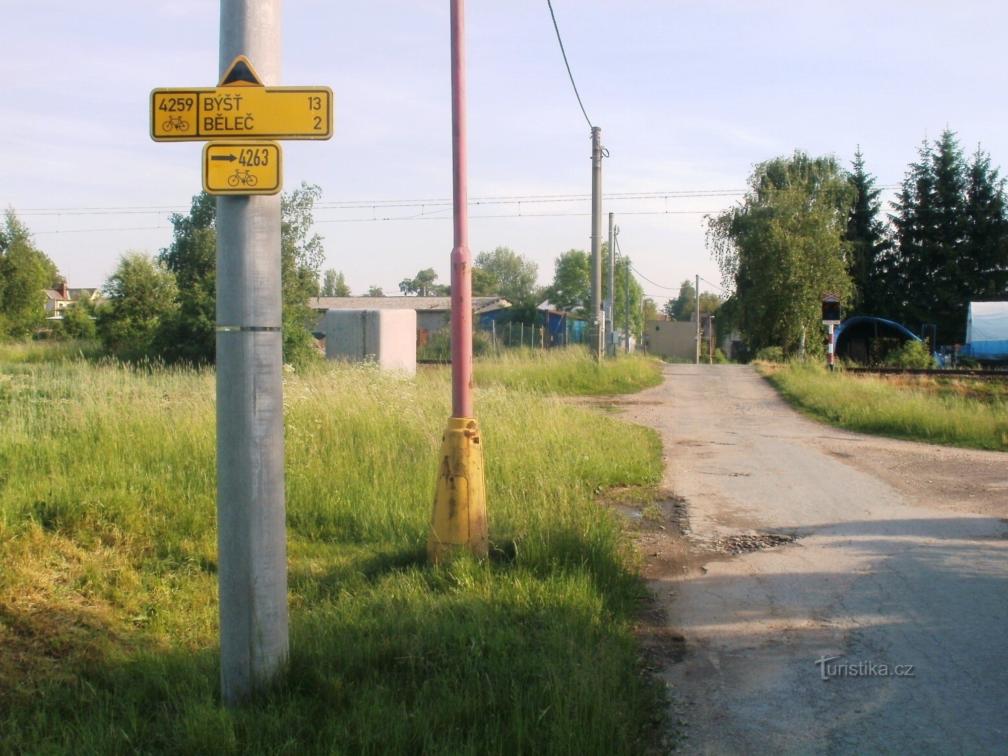 encruzilhada de ciclismo - em Nepasic, no cruzamento