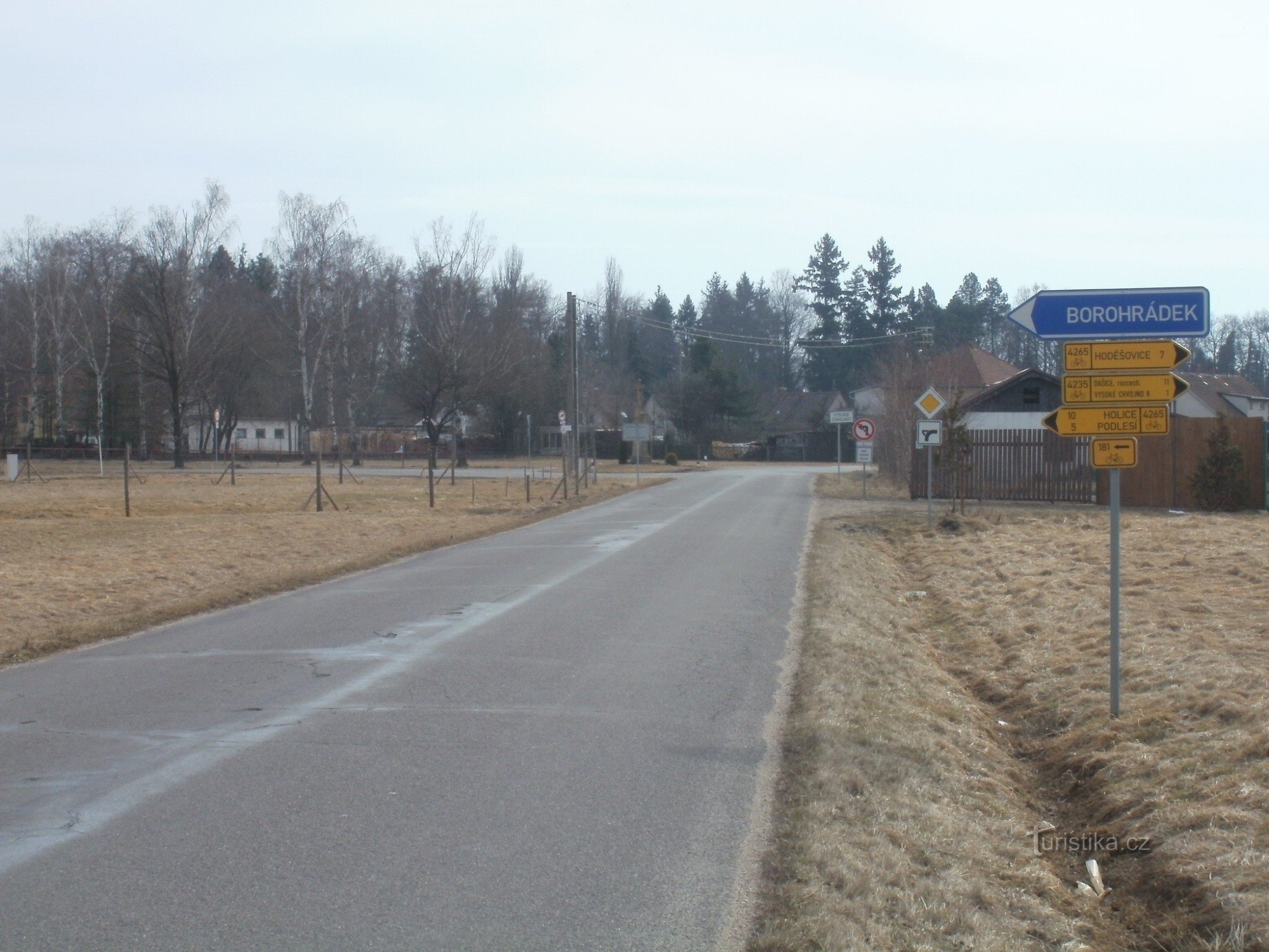 jonction cyclable près de Vysoké Chvojno