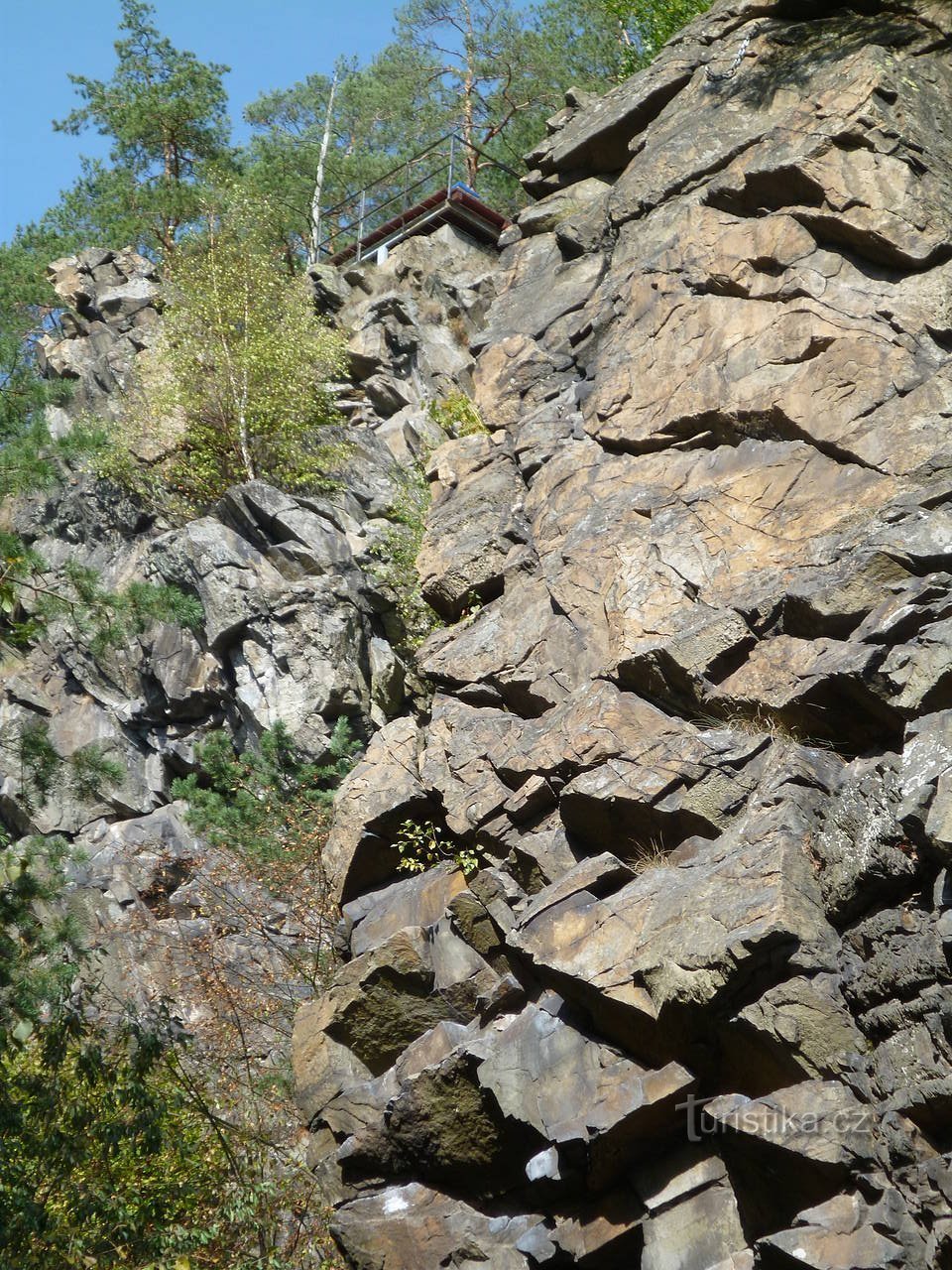 Bike ride to Kružberské skály and the landscape famous for slate - part one.