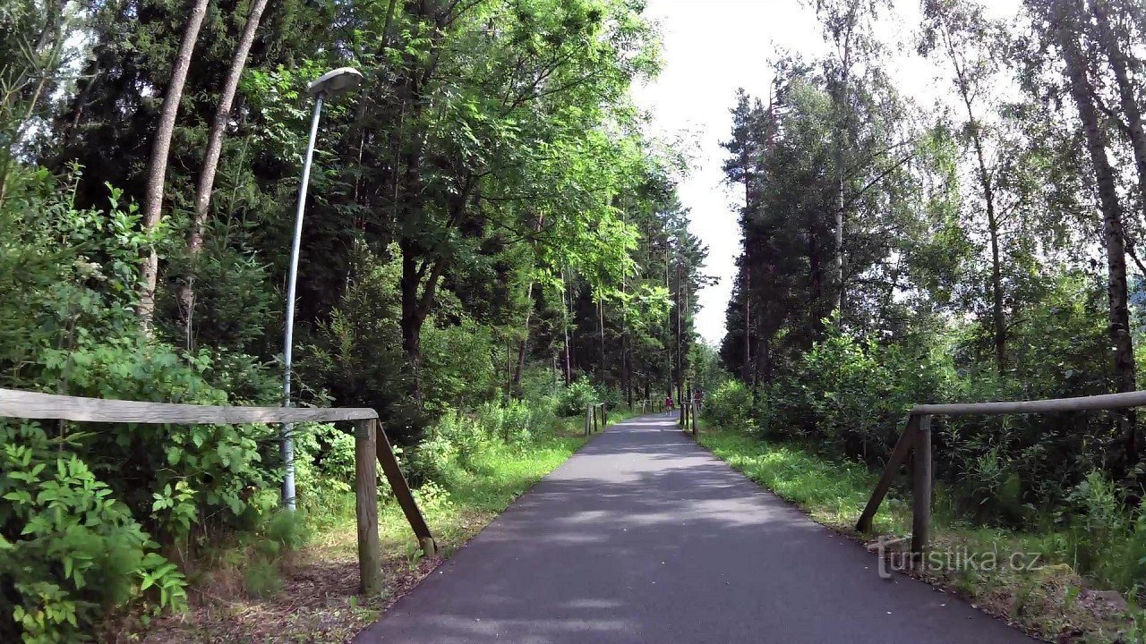 Viagem de bicicleta de Lipno nad Vltavou a Frymburk e volta