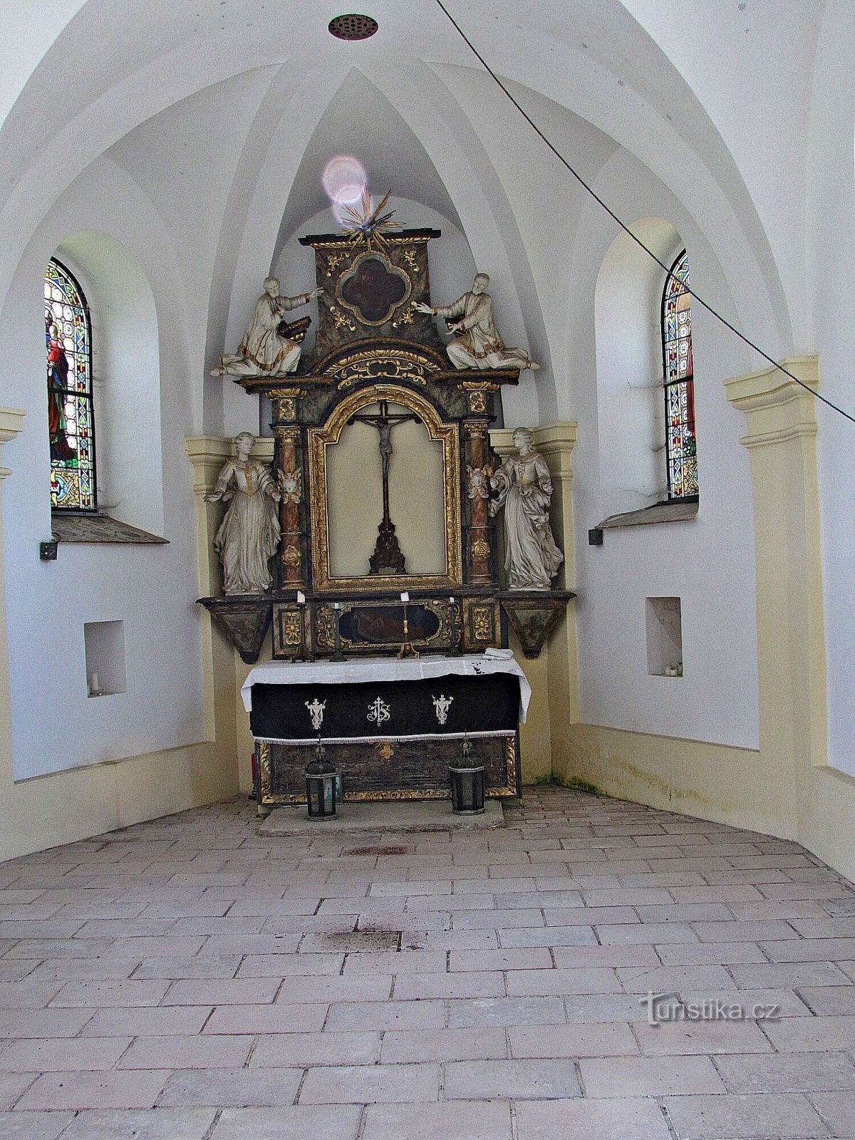 Dačice - capela do cemitério de St. Roch, Šebestián e St. Rosalie