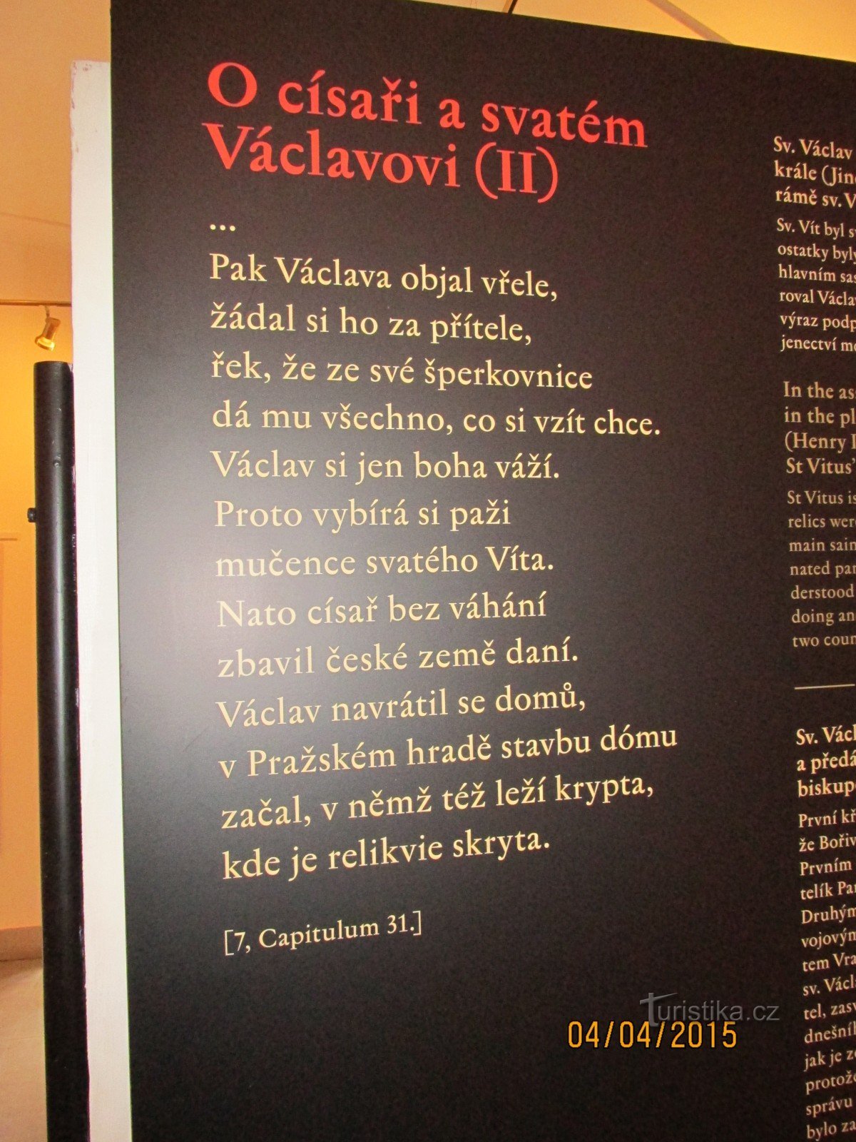 La cronaca di Dalimil: replica dell'arazzo del frammento di Parigi