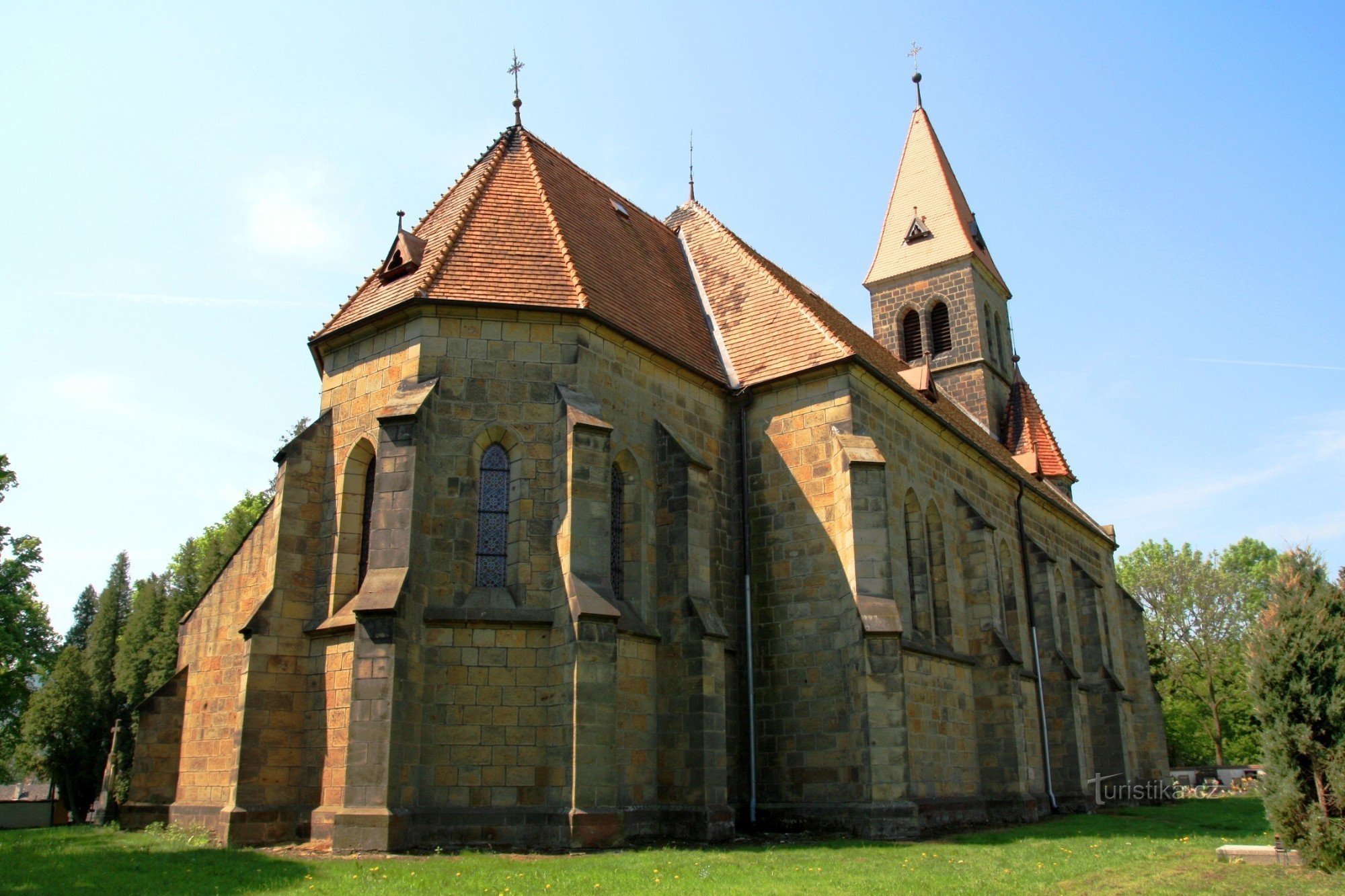Damníkov - kyrkan St. Johannes Döparen