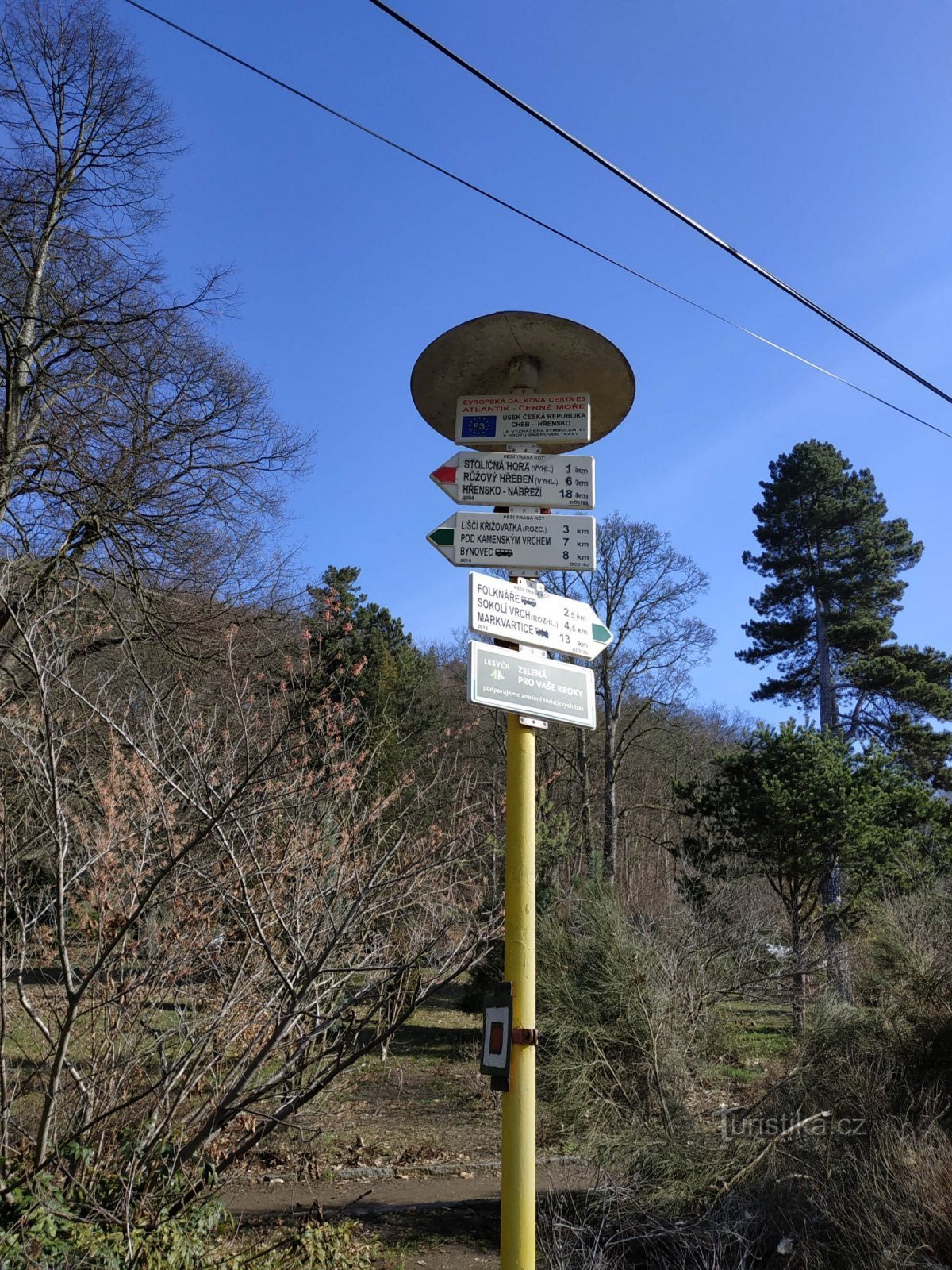 Hospital de Děčín - Stoličná hora - Guardia del Elba - Cruce de caminos de Liščí - Mirador rosa