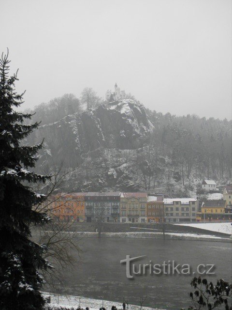 Děčín - Pastirska stena - Vysoký Sněžník (razgledni stolp Sněžník)