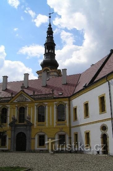 Děčín slott: den västra delen av slottet