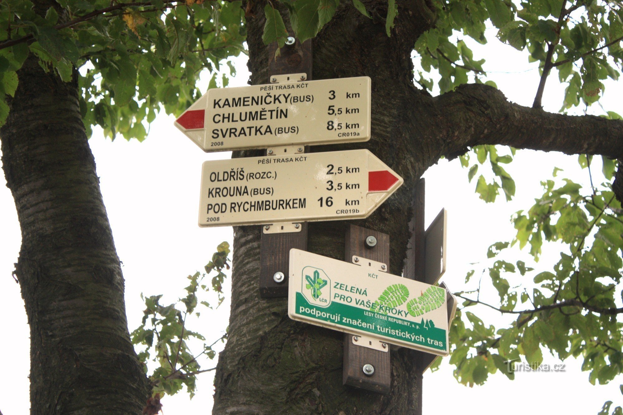 Dědová - tourist crossroads