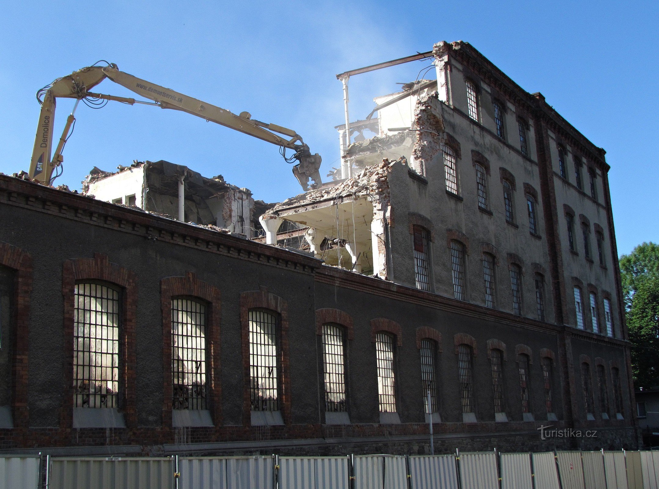 textile factory demolition