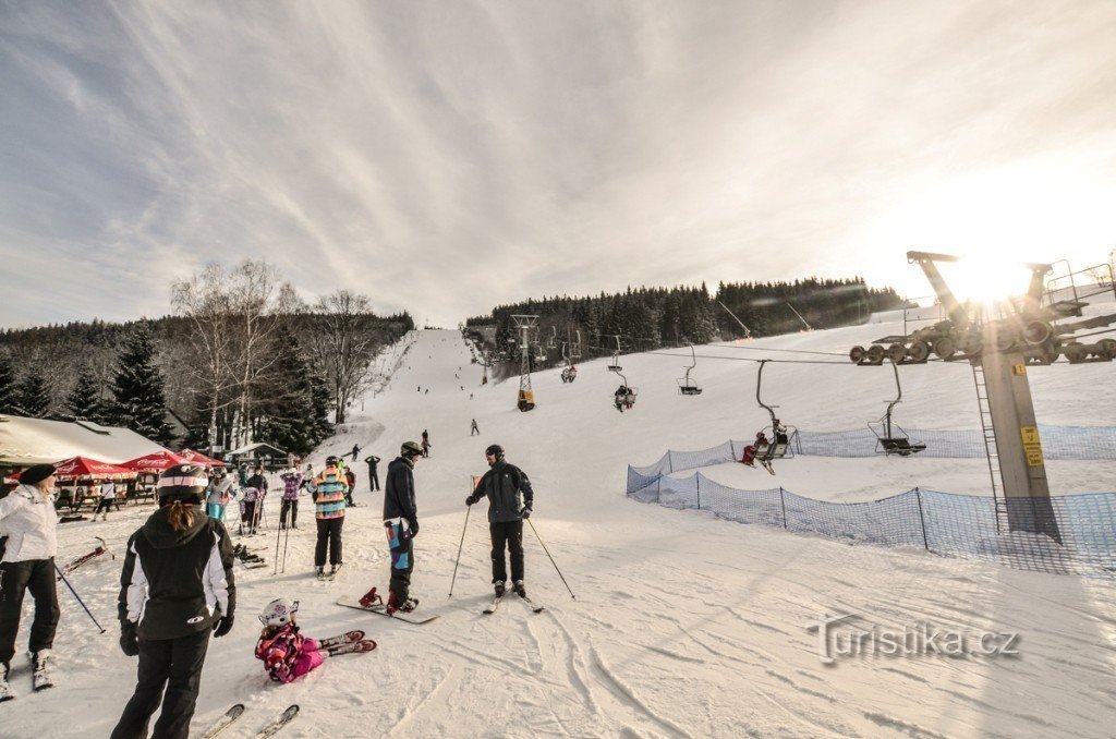 Deštné in Orlické hory - 滑雪区