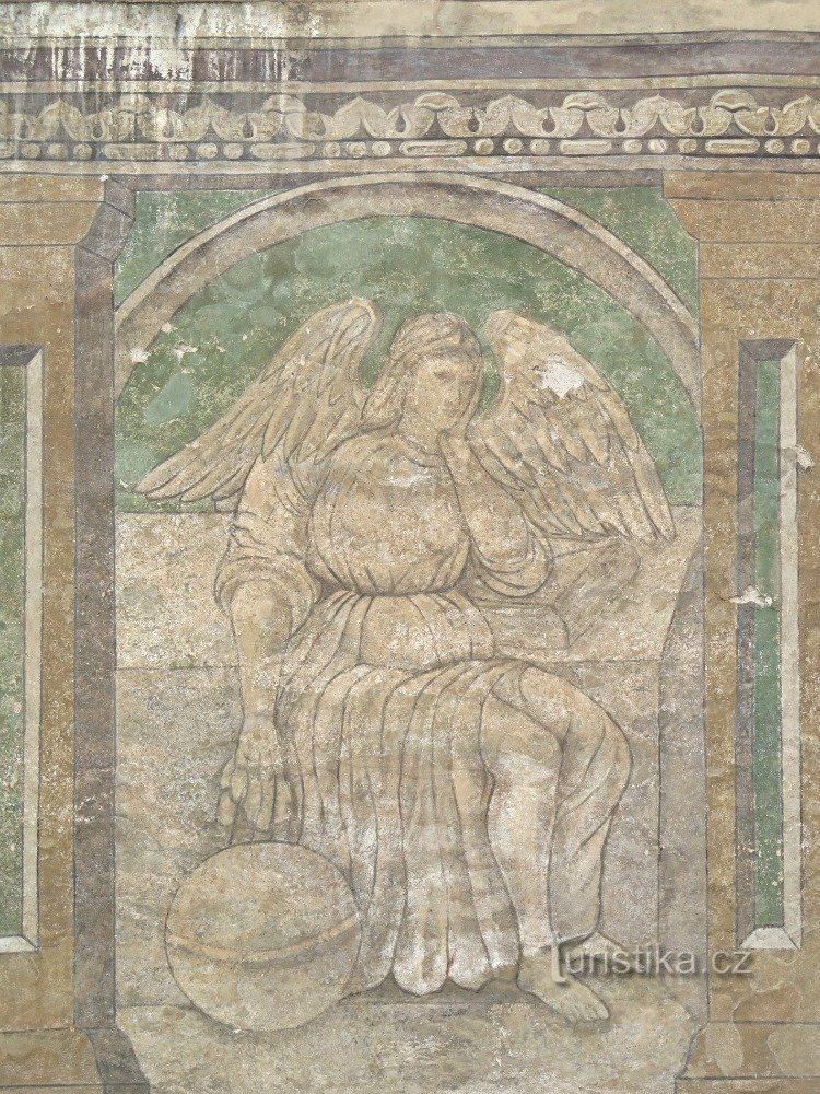 Detail der Freskendekoration