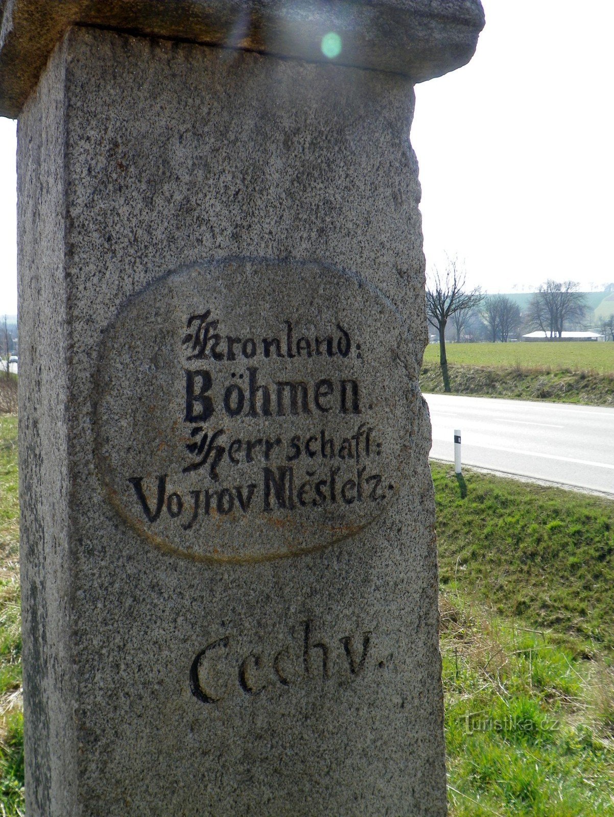 Detail of boundary stone