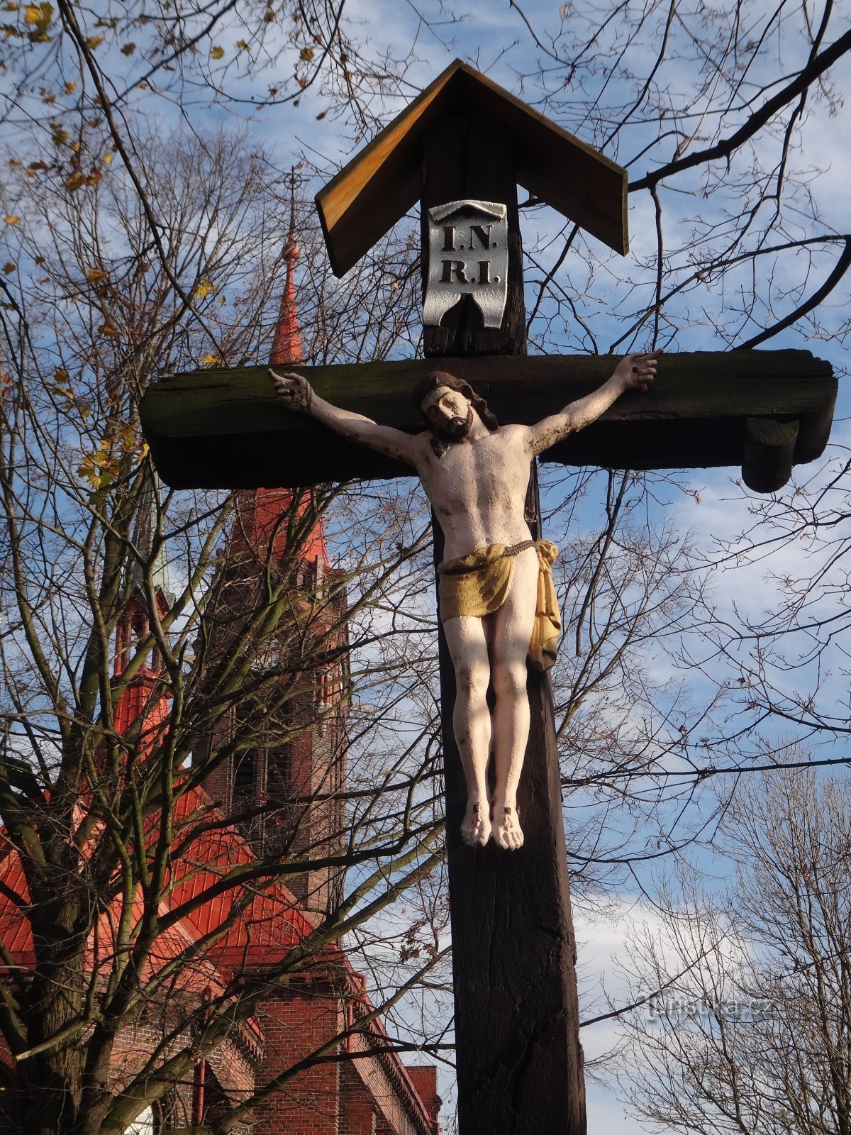 detail of the cross