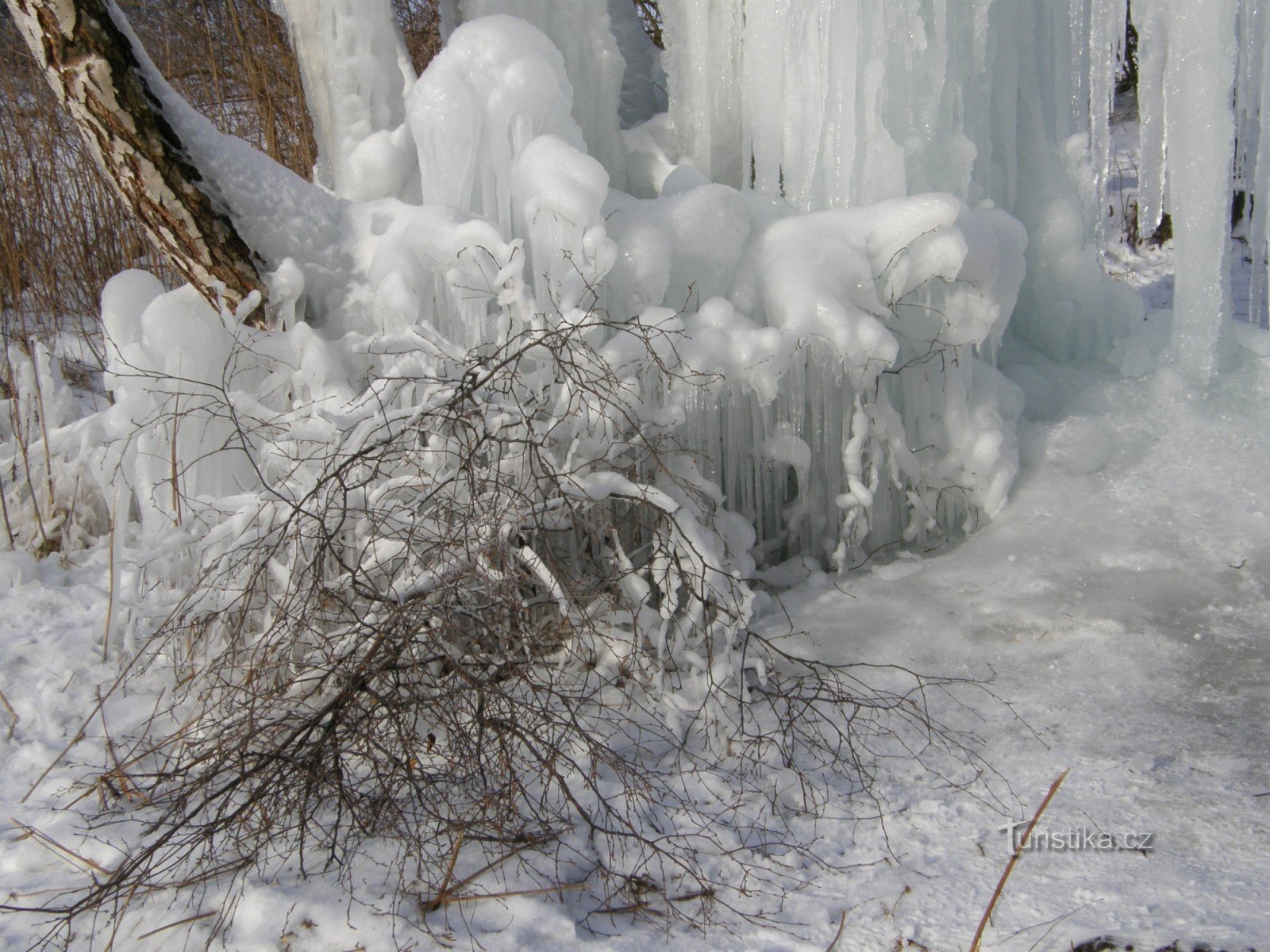 Detail of the frosty ornaments of Krápník