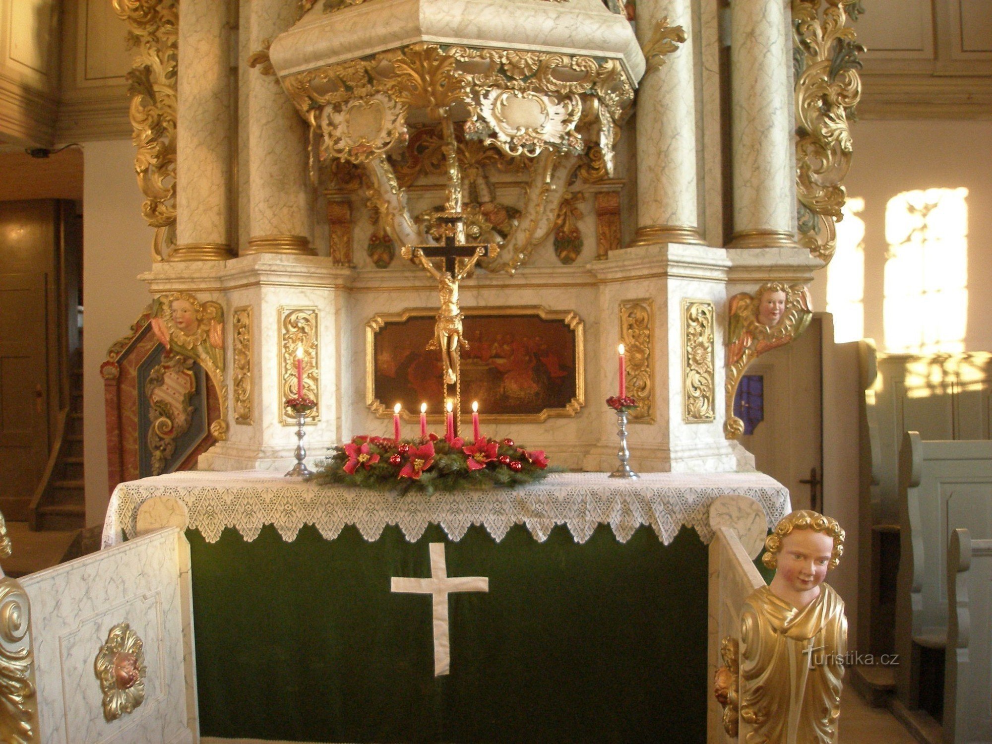 détail de l'autel