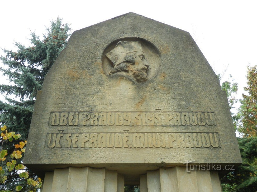 Detail van het monument