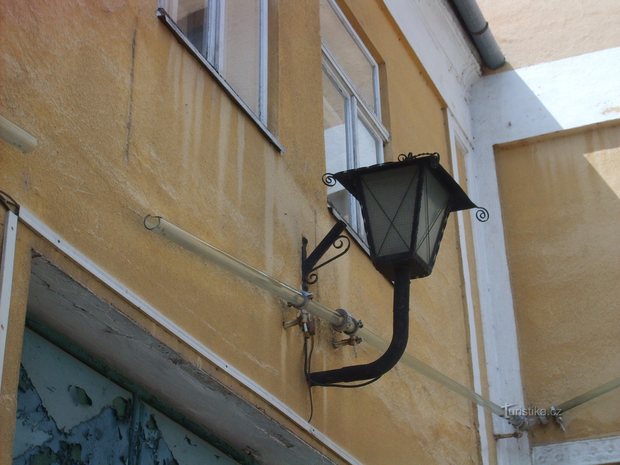 detail of glass pipe