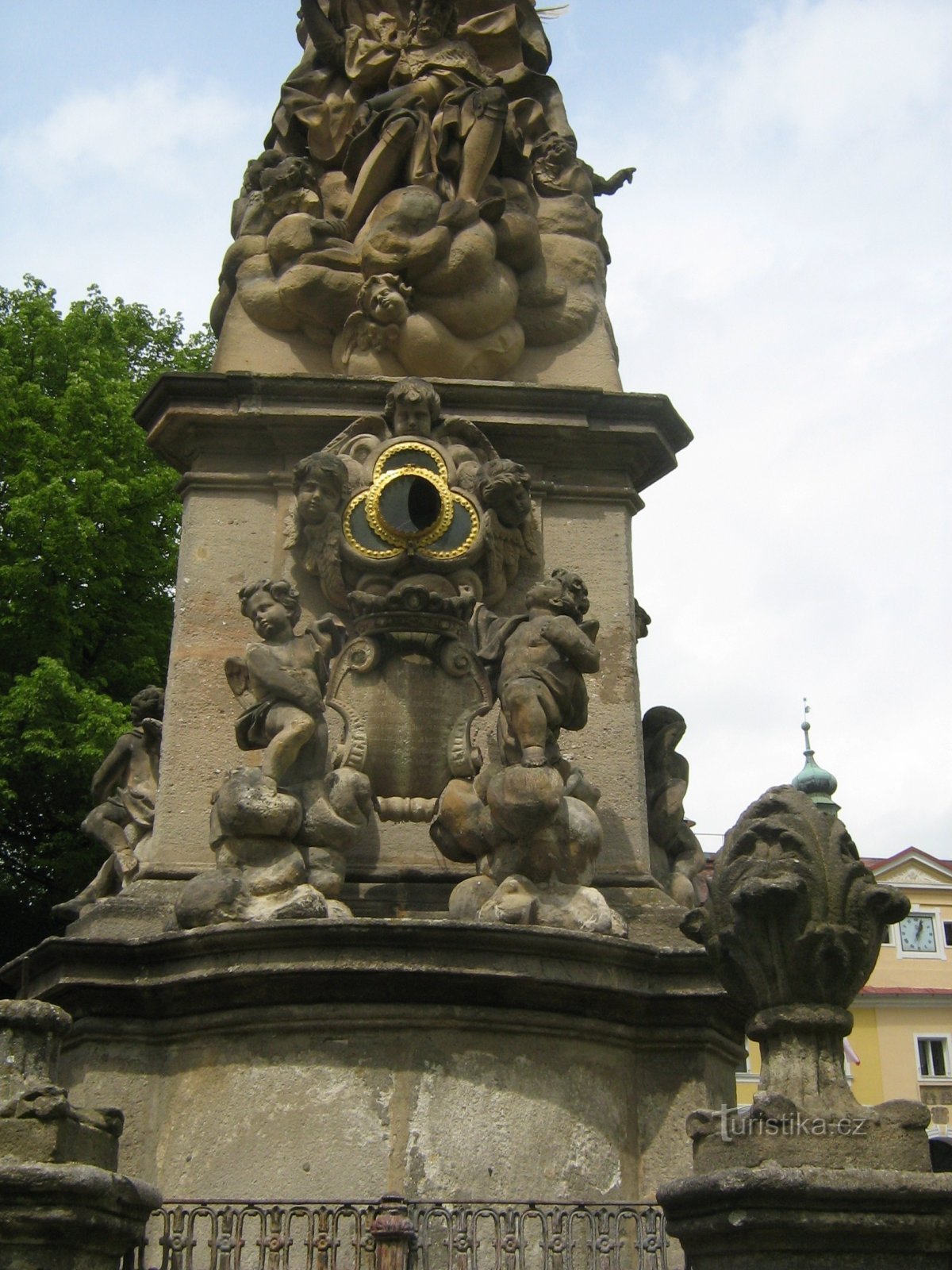 Detail der Säule der Heiligen Dreifaltigkeit