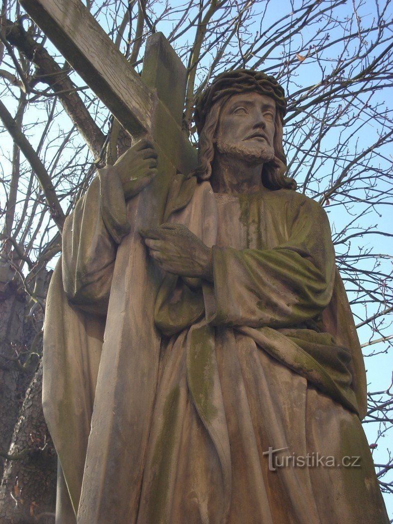 Detalhe da estátua