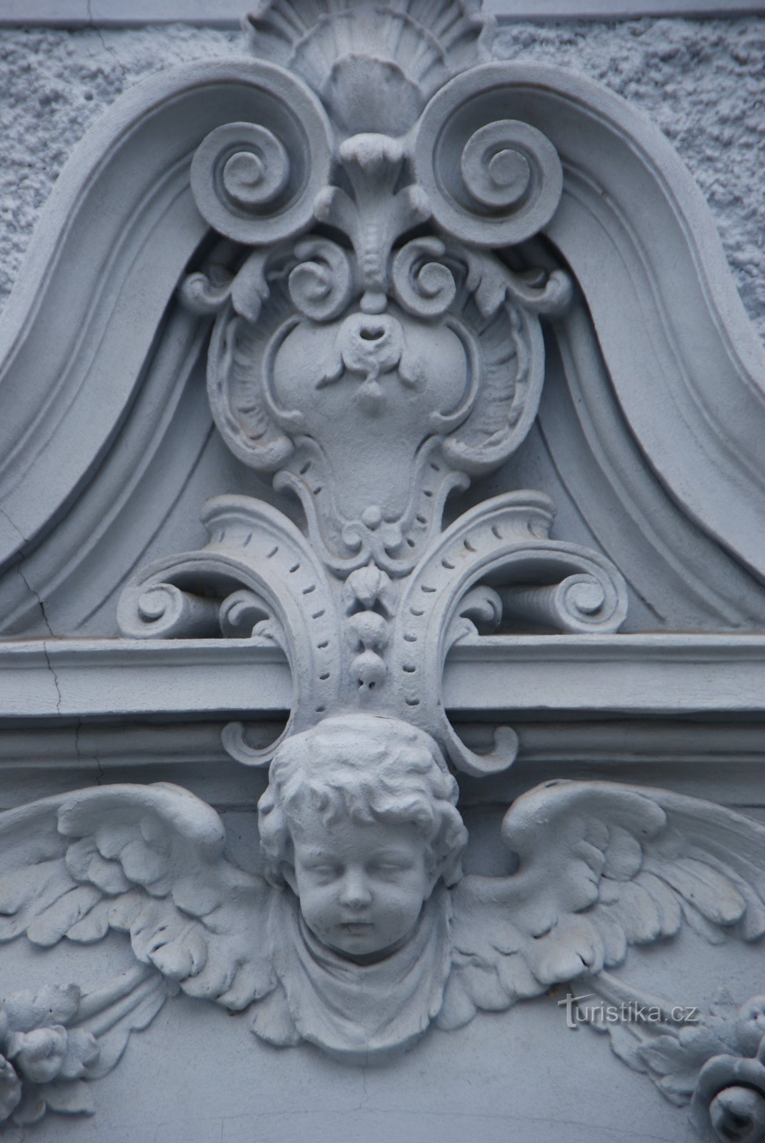 detalhe da decoração da fachada