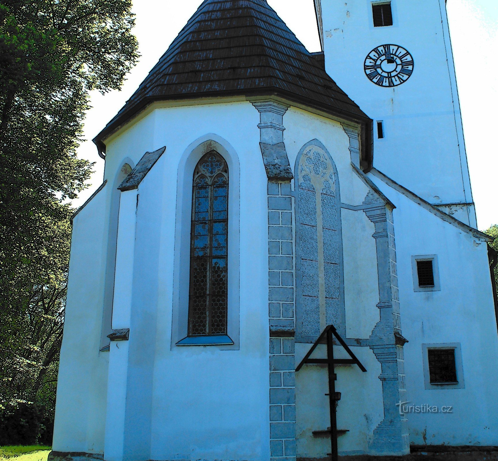 detal zakończenia prezbiterium