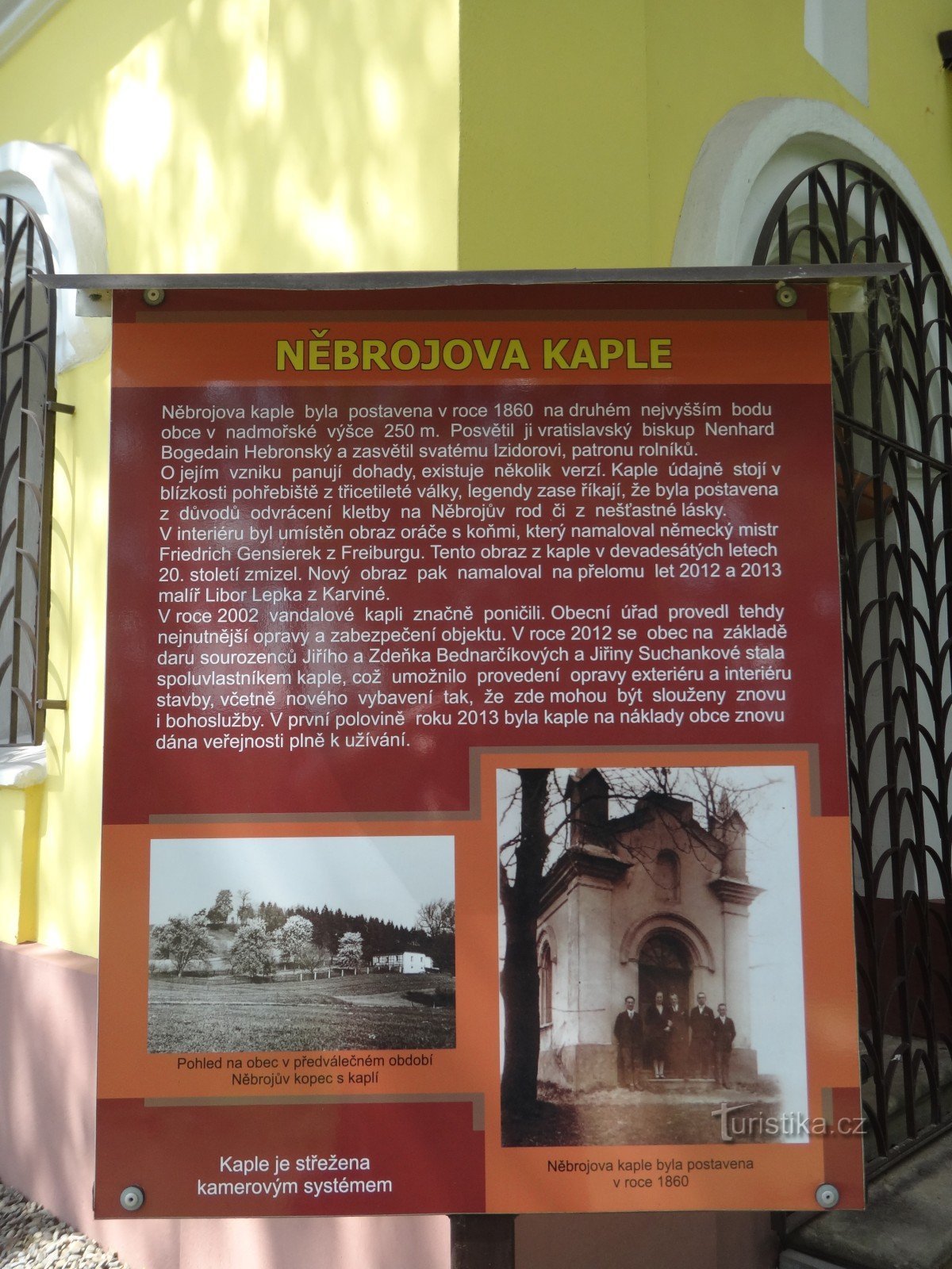 Dětmarovice informações sobre a capela