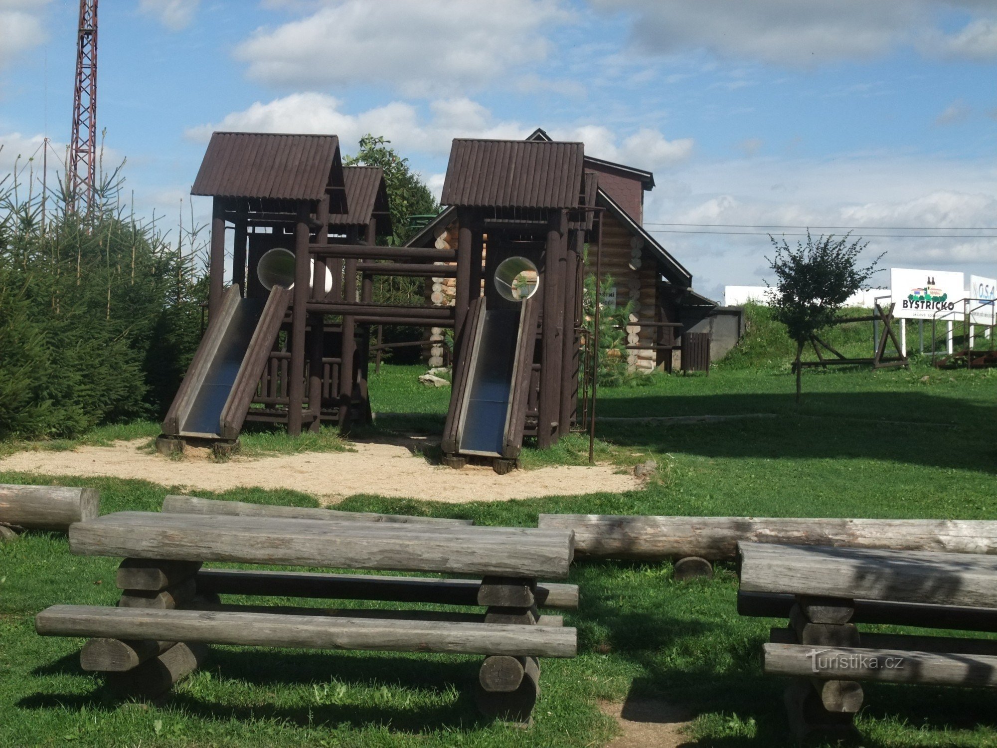 Children's playground by the lookout tower