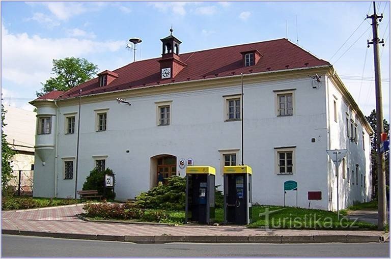 Dlouhá Loučka-Dolní zámek-hlavní průčelí zámku,sídla OU-Foto:Ulrych Mir.