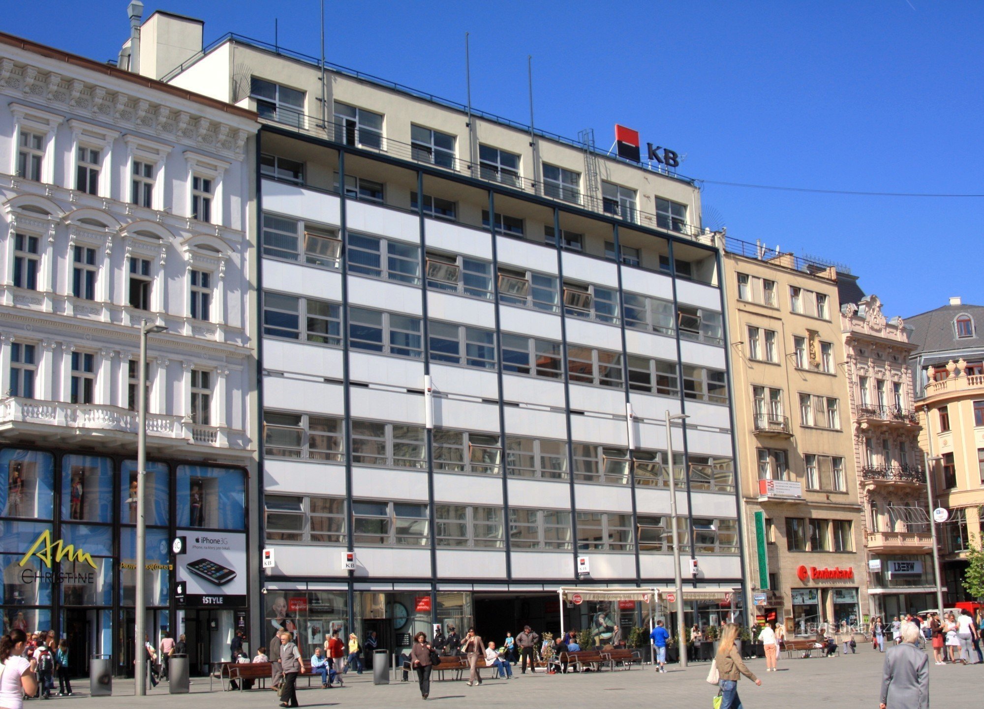 Today the headquarters of Komerční banka