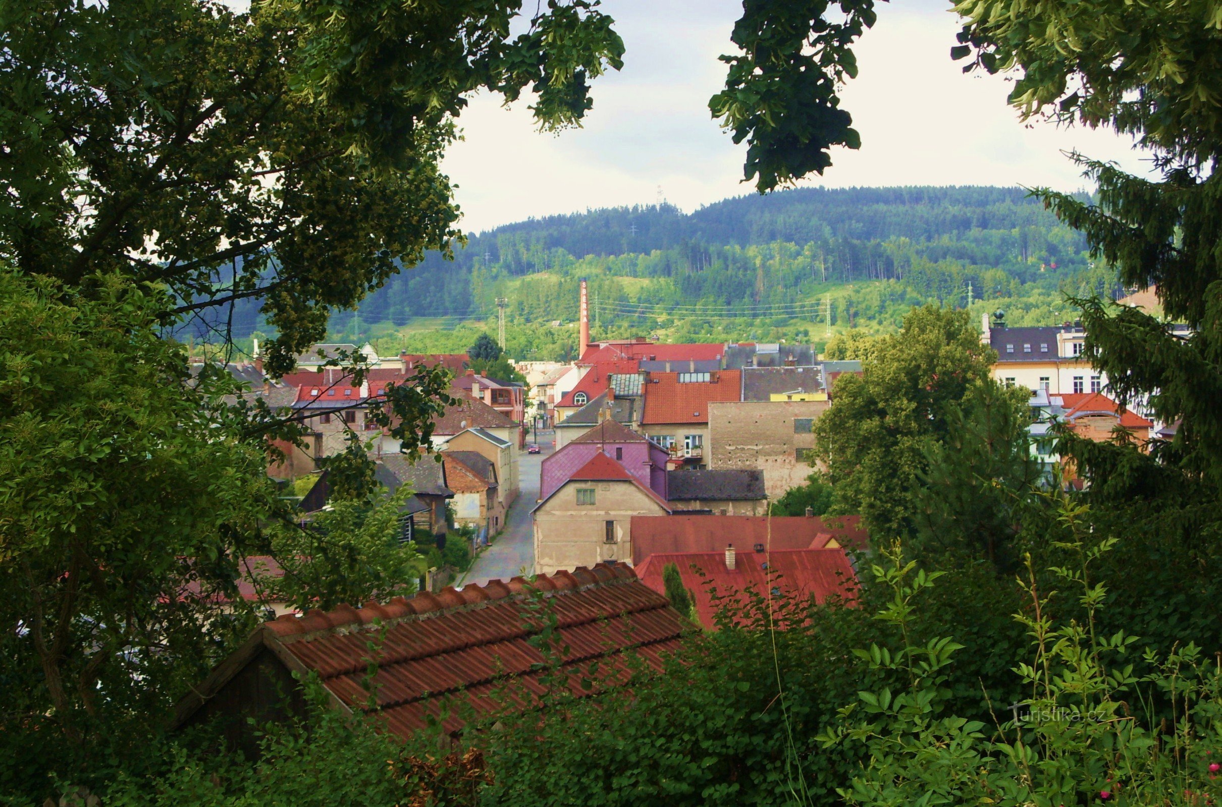 In die Stadt Česká Třebová