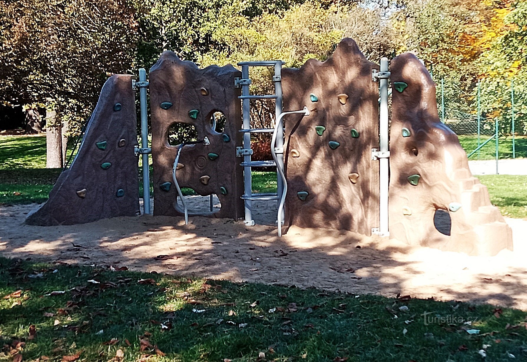 Till stadsparken Michalov i Přerov