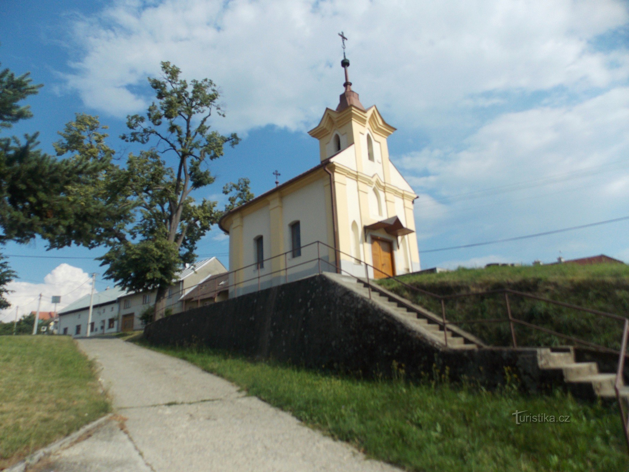Vers le village de Hostišová dans la région de Zlín