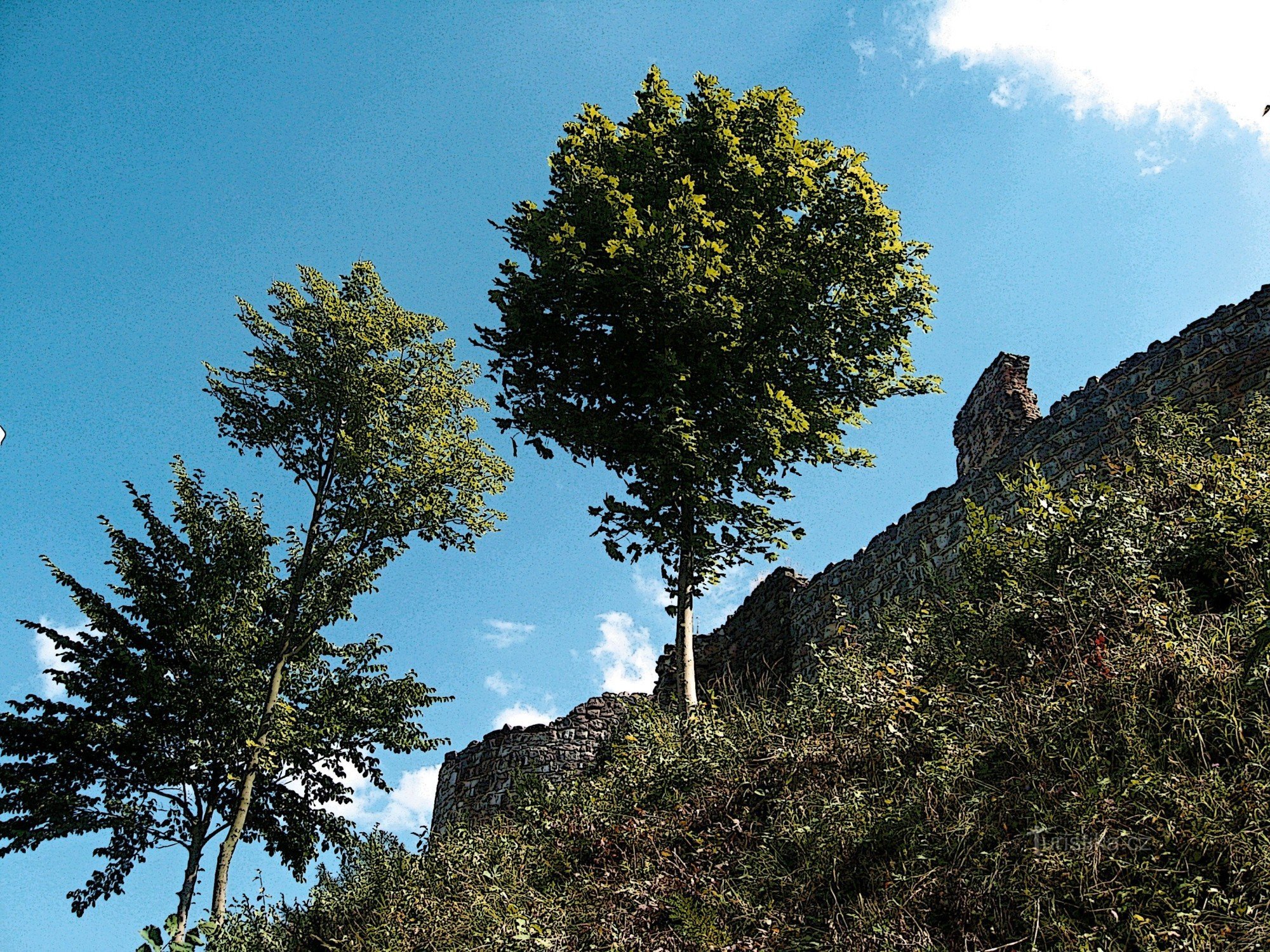 Vers les contreforts d'Orlické - vers les châteaux de Litice et Potštejn