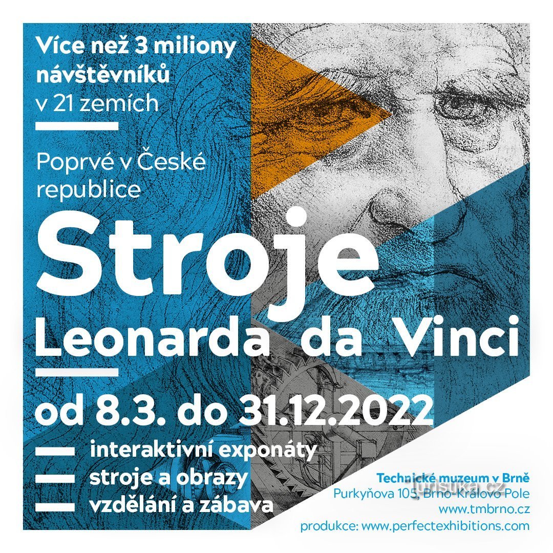 Til det tekniske museum i Brno for den nye Leonardo da Vinci Machine-udstilling