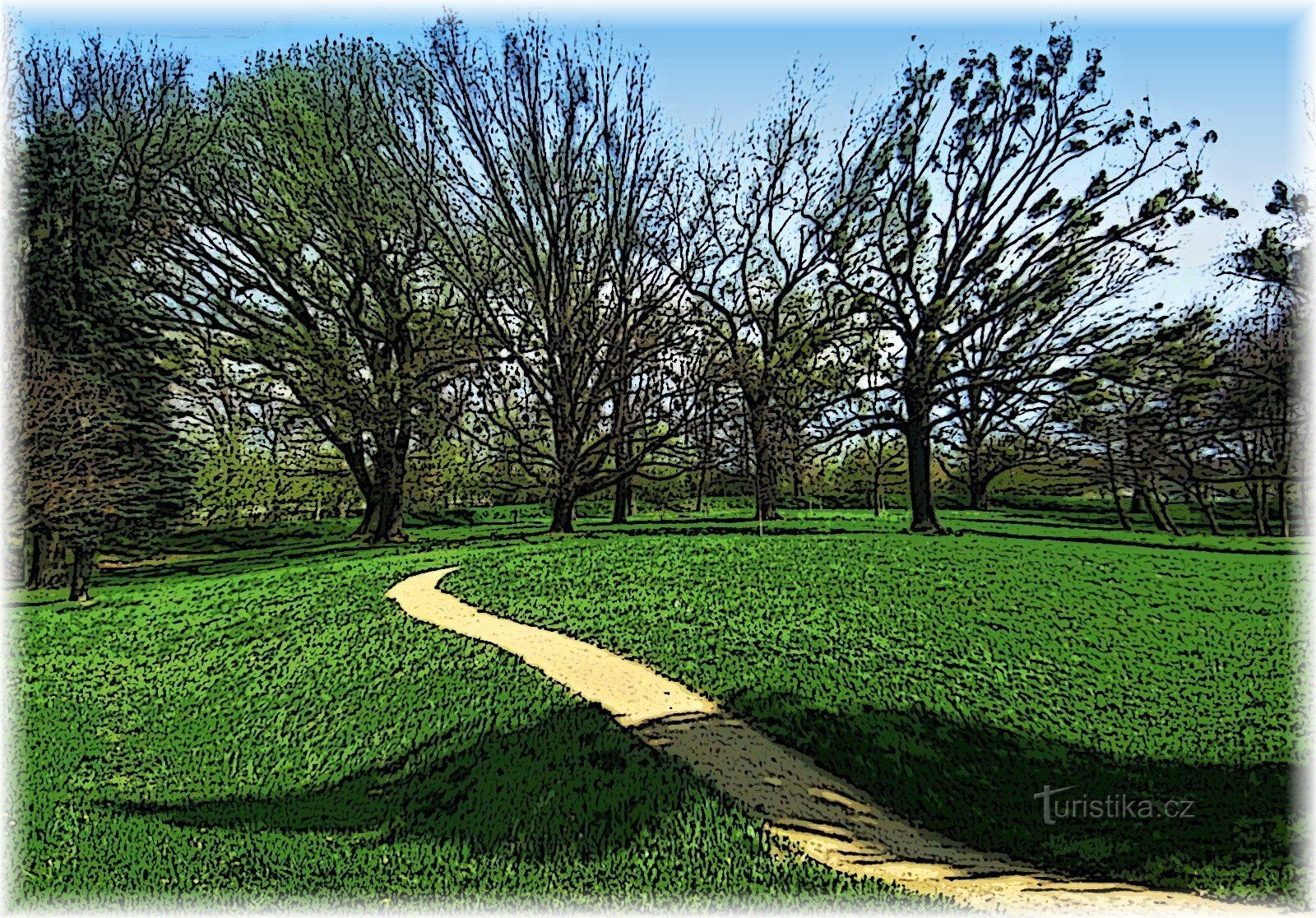 To the castle park Kvasice