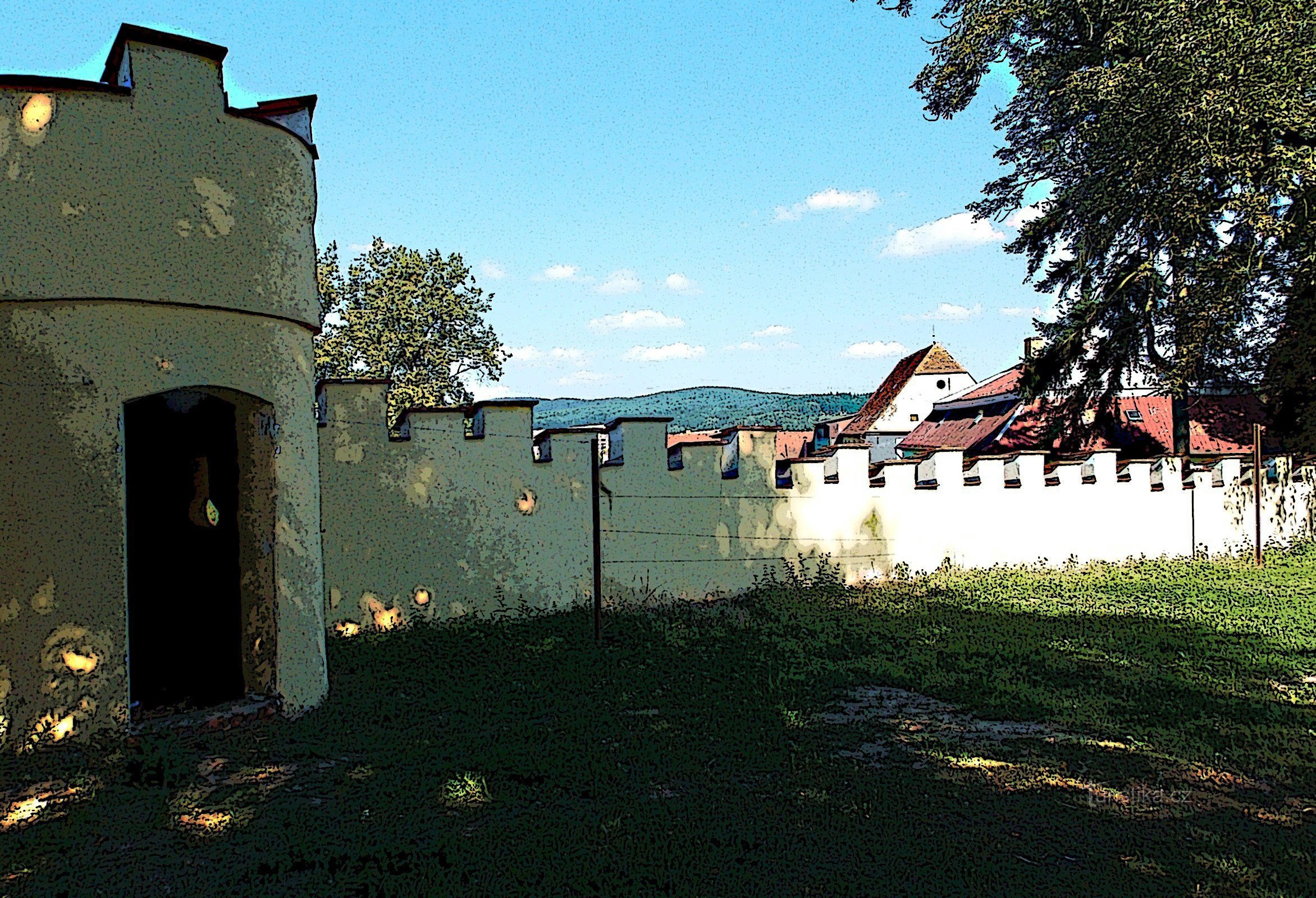 Spre parcul Castelului Letovice