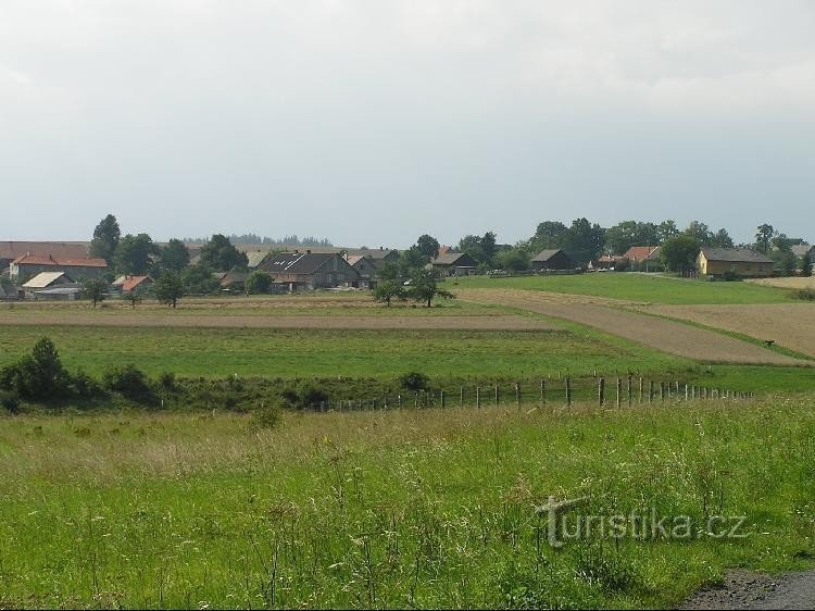 Dobešov: Dobešov - Blick auf das Dorf